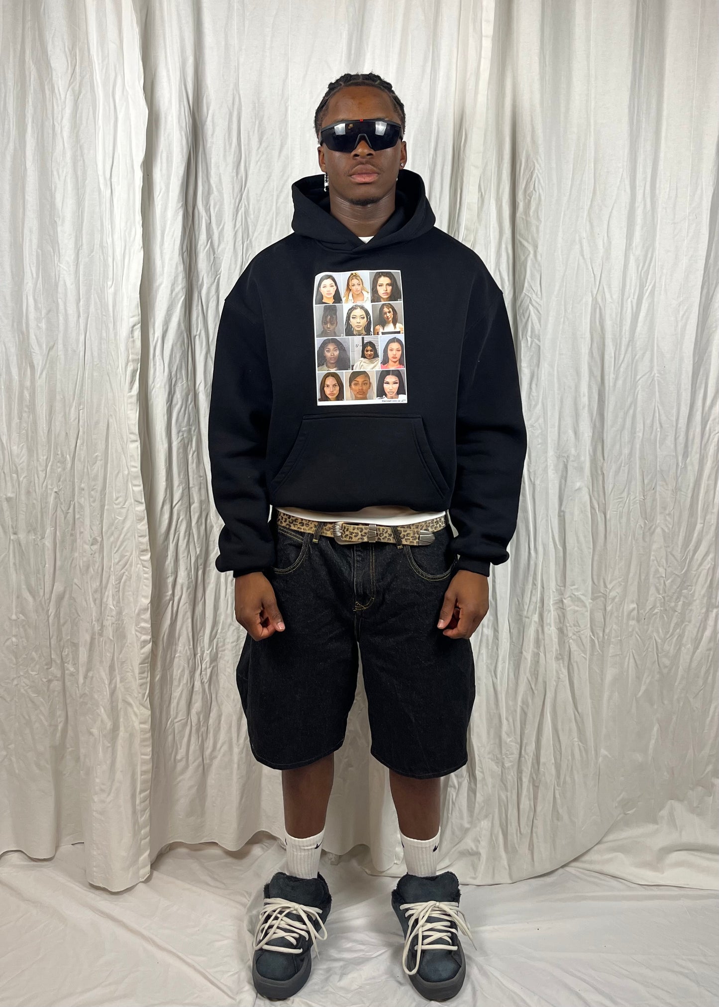 Mugshot Hoodie - Black