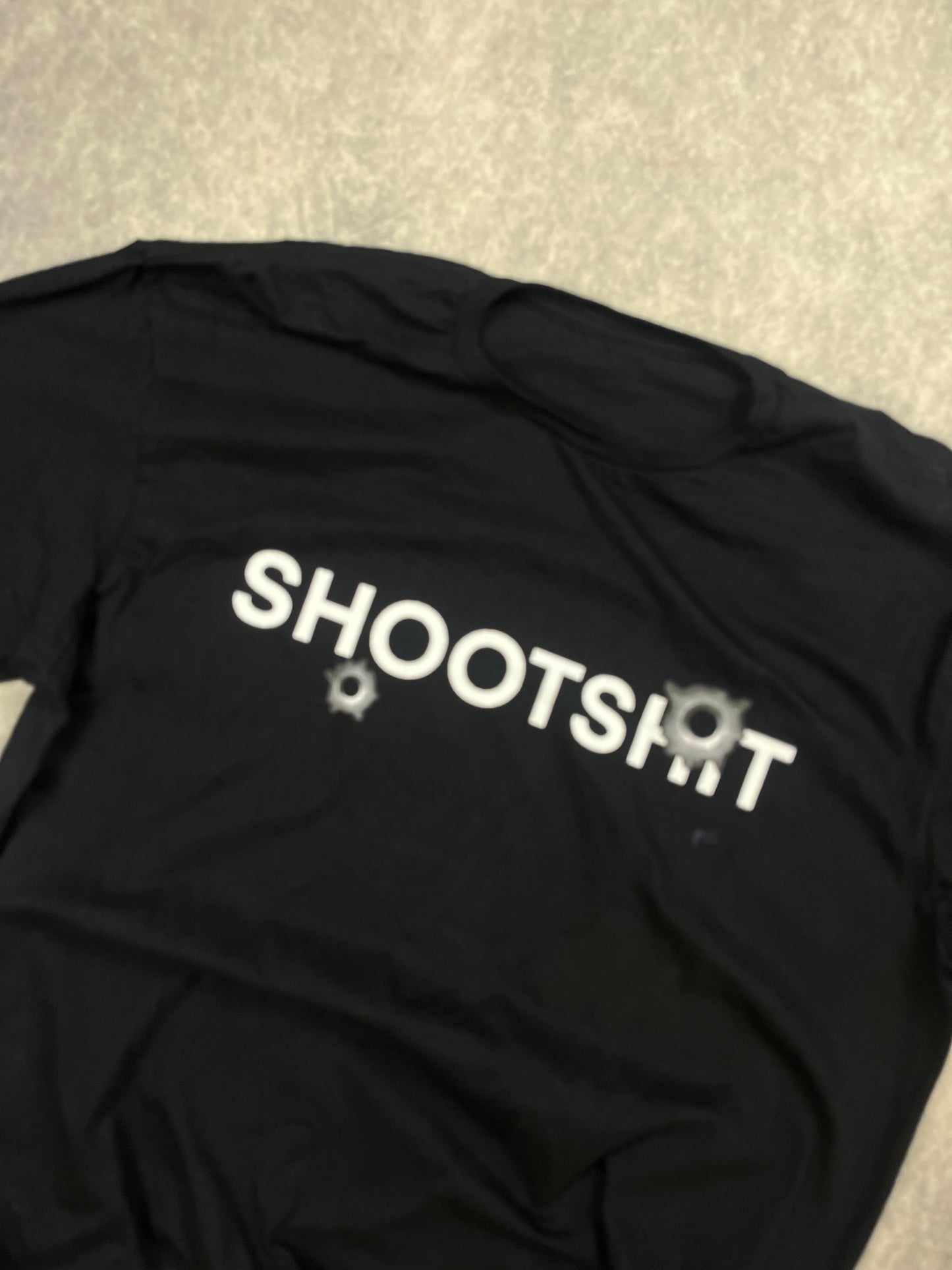 Shootshit Tee White Writing
