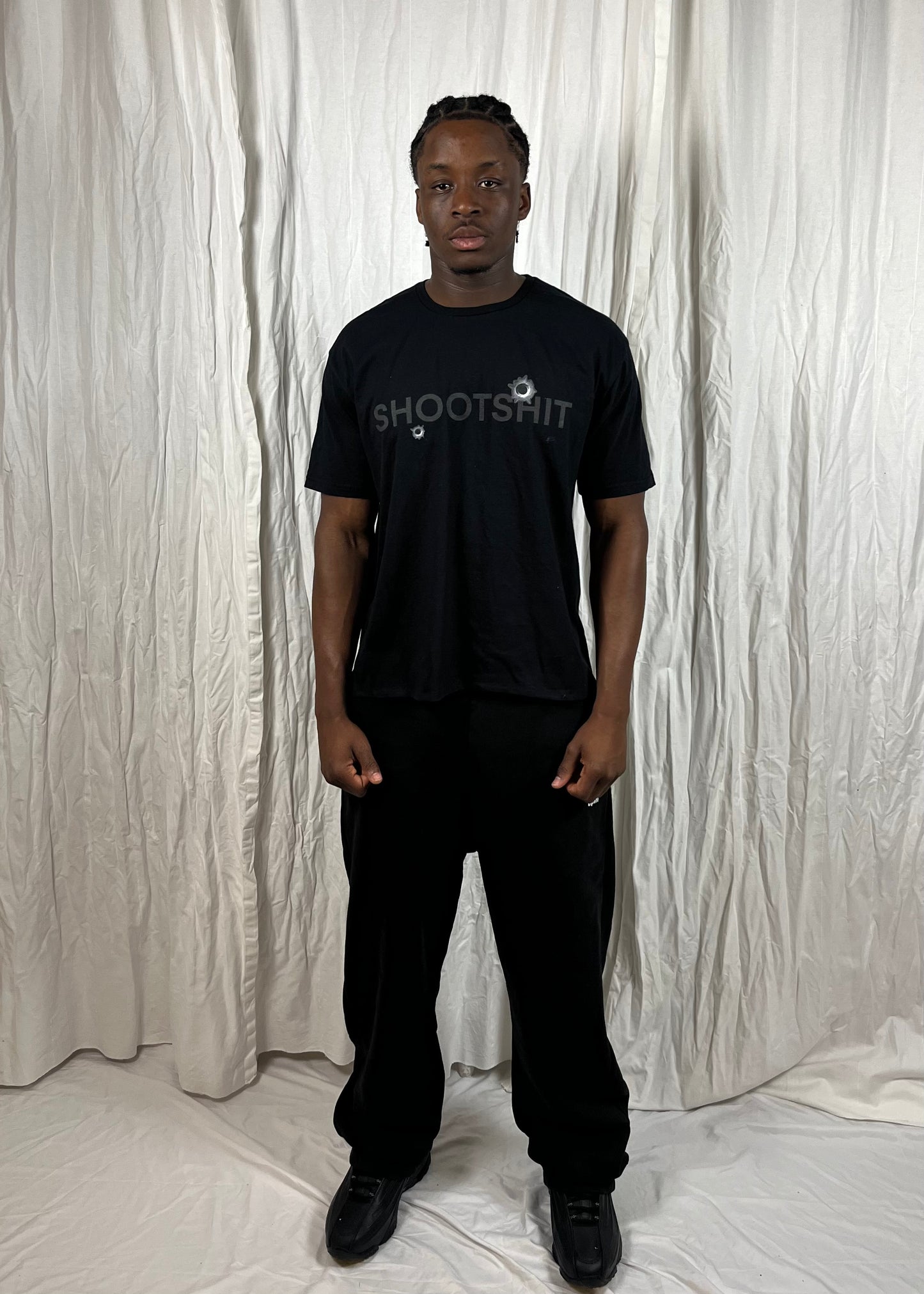 Shootshit Tee Black on Black