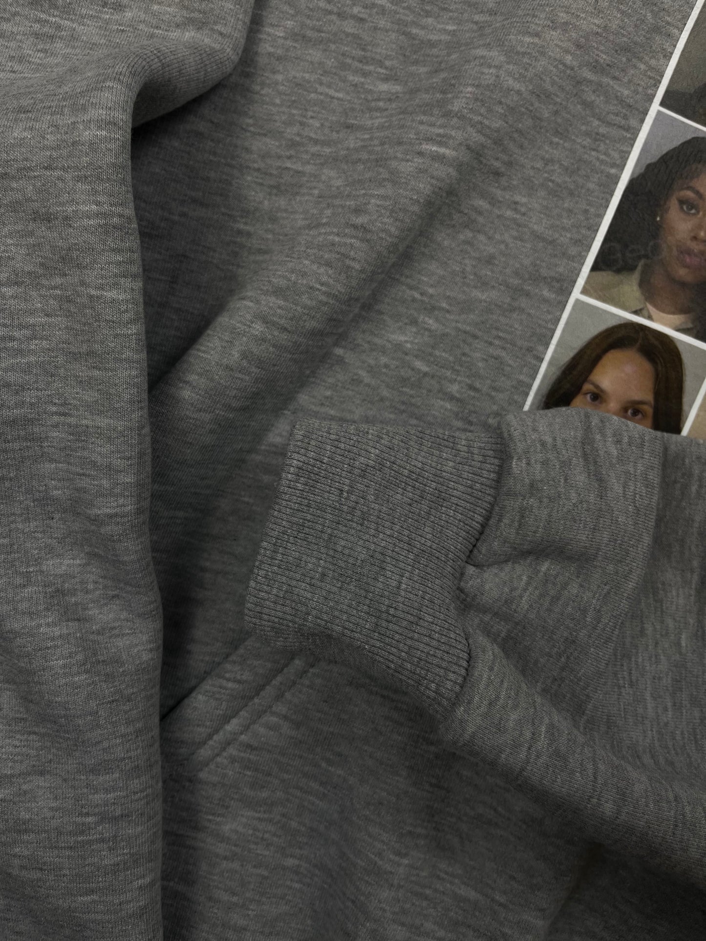 Mugshot Hoodie - Heather Grey