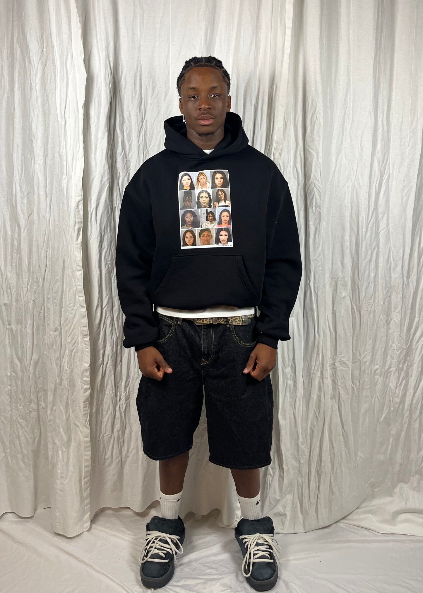 Mugshot Hoodie - Black