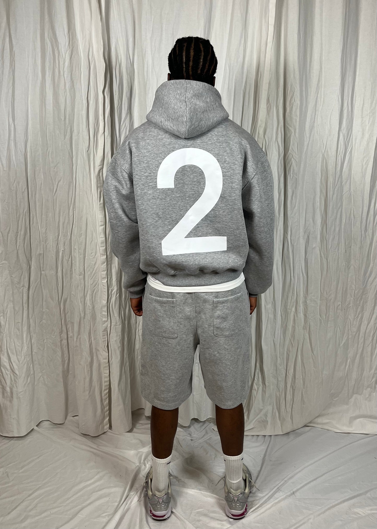 Twin Hoodie - Heather Grey