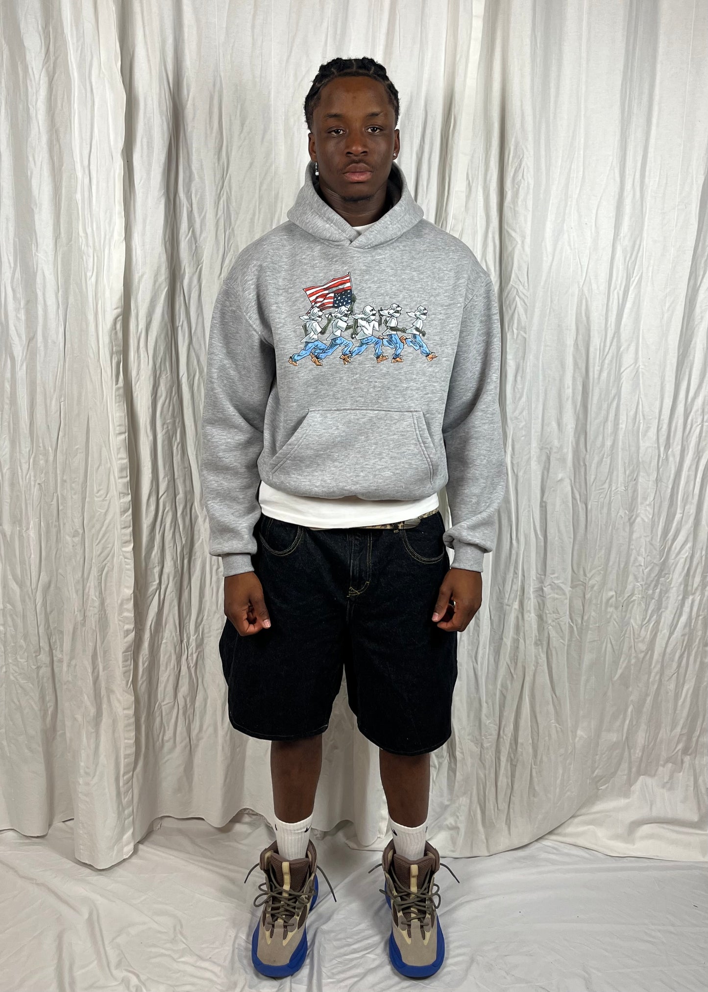 Rocky Runner Hoodie - Heather Grey