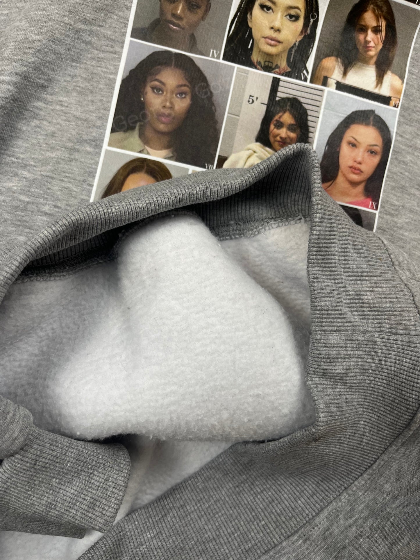Mugshot Hoodie - Heather Grey