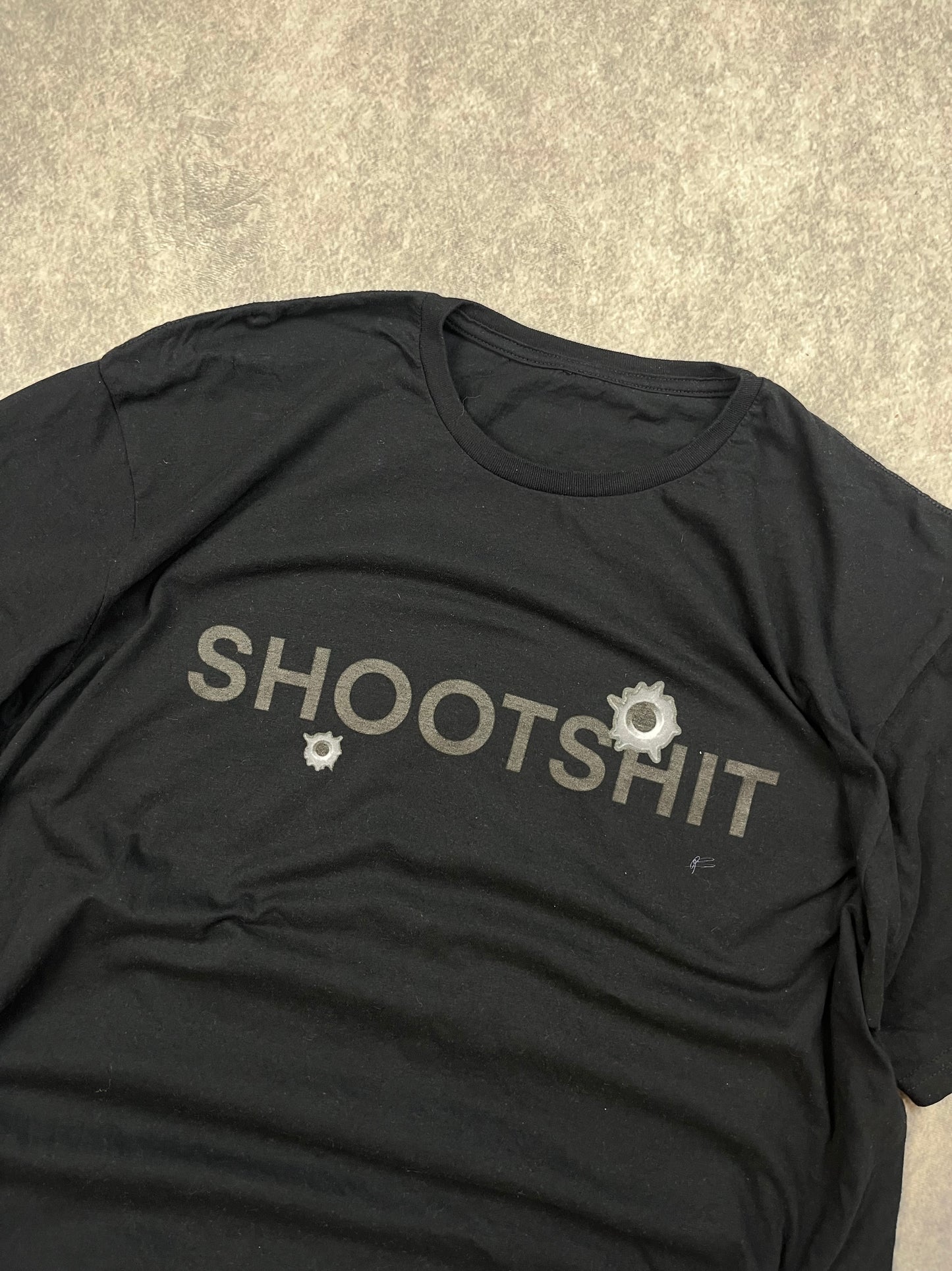 Shootshit Tee Black on Black