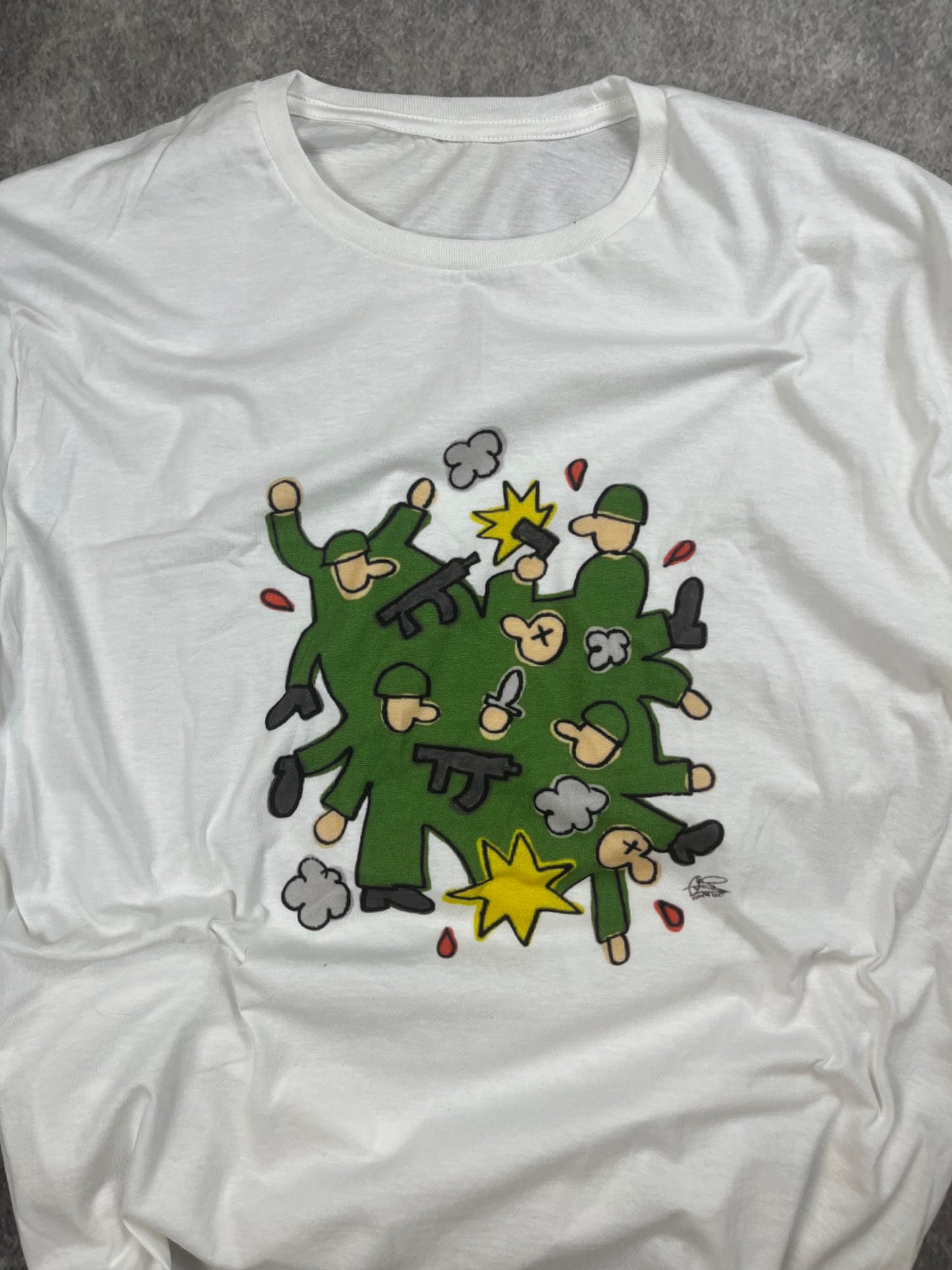 Soldiers Fight Retro USA - Shirt