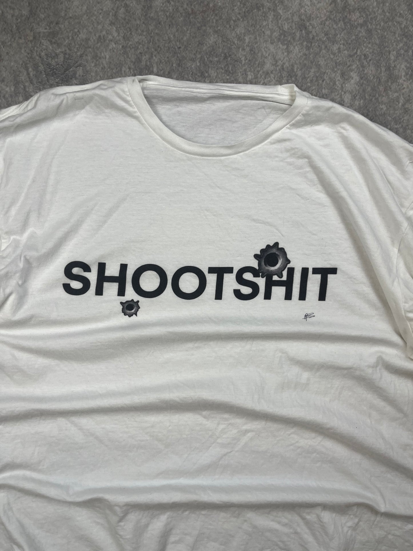 Shootshit Tee White