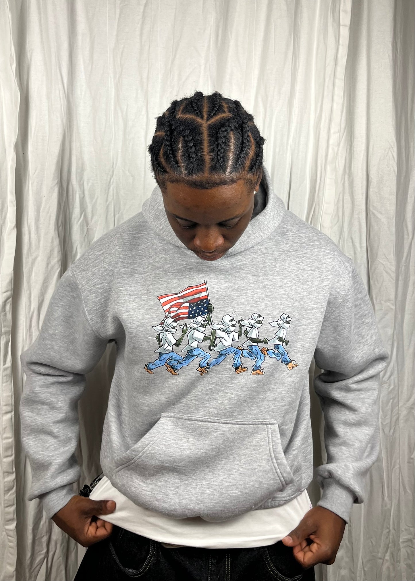Rocky Runner Hoodie - Heather Grey