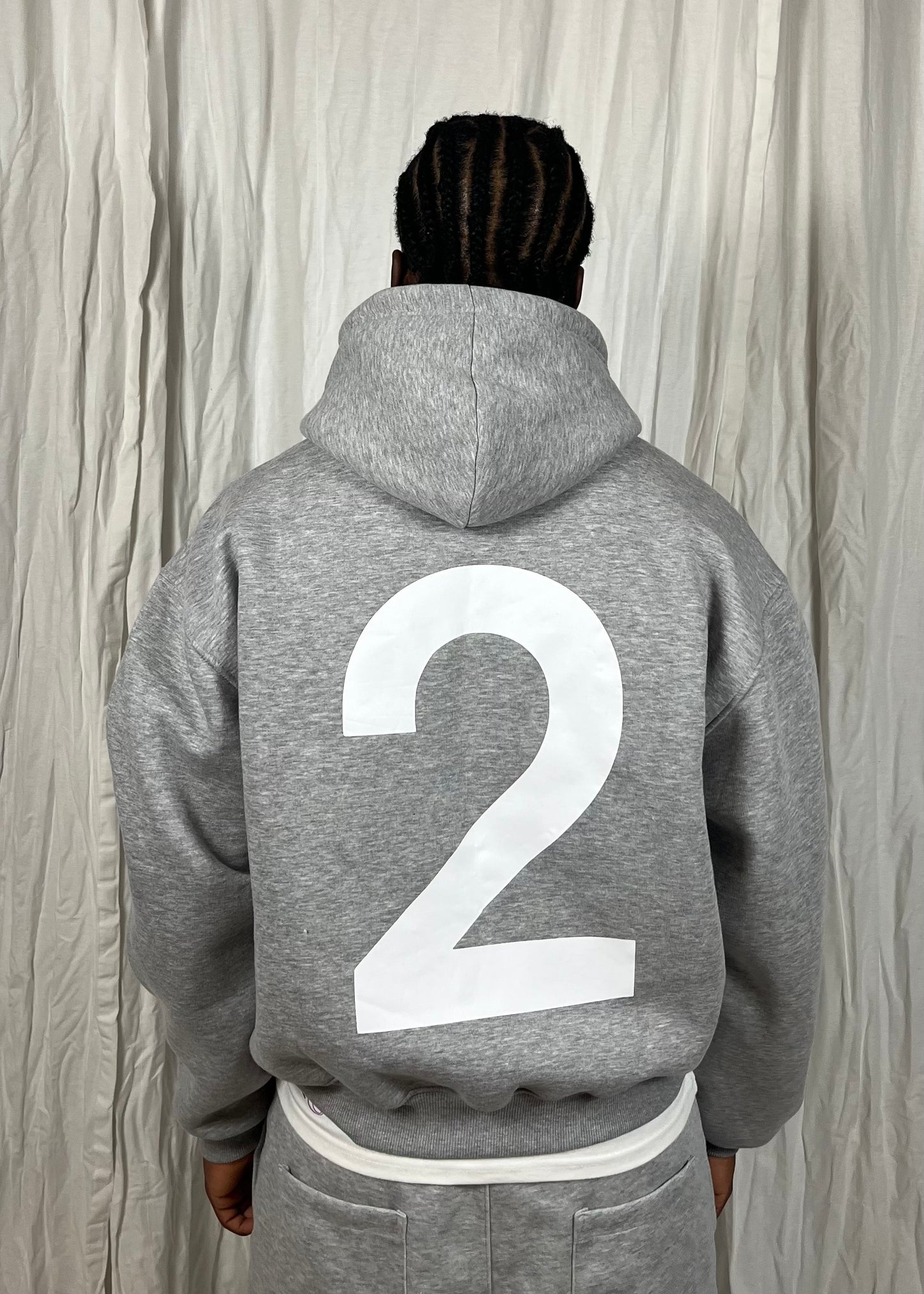 Twin Hoodie - Heather Grey