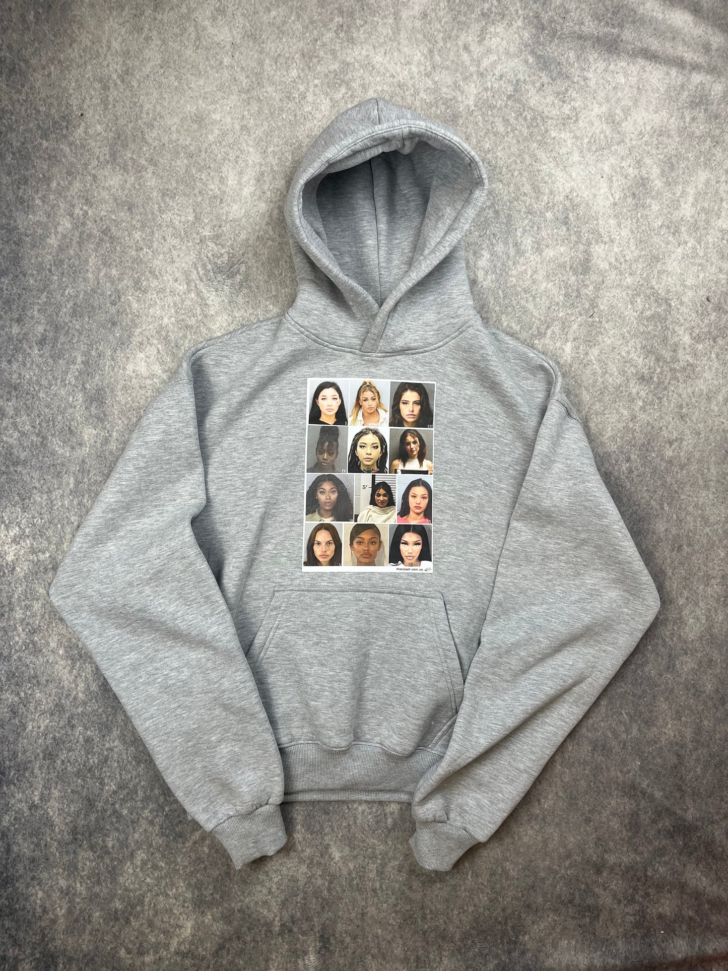 Mugshot Hoodie - Heather Grey