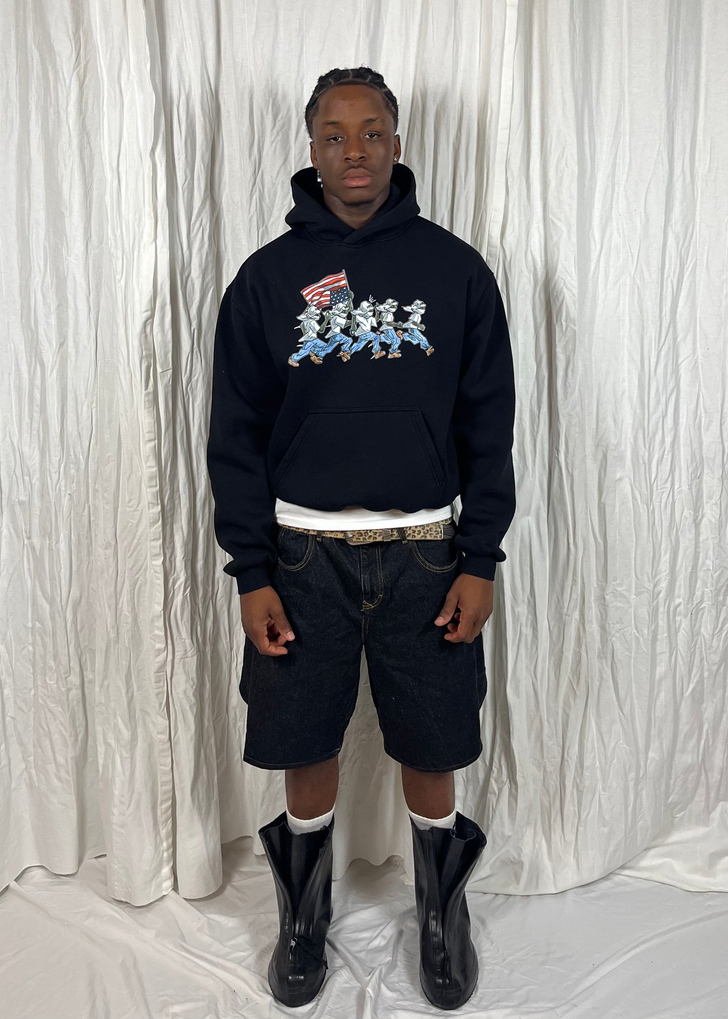 Rocky Runner Hoodie - Black