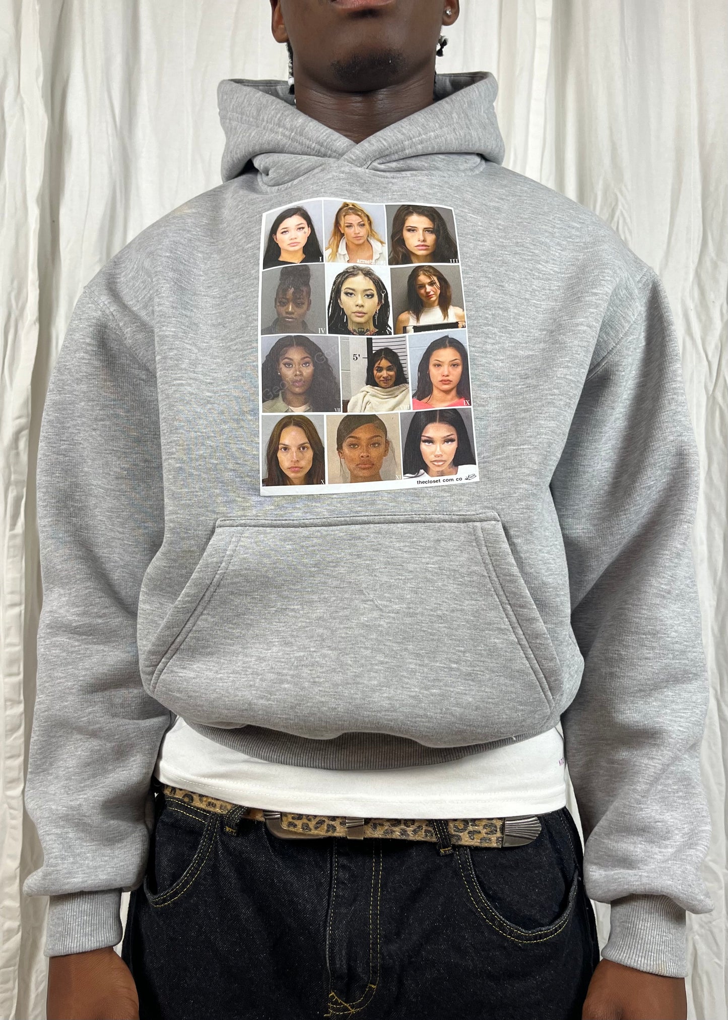 Mugshot Hoodie - Heather Grey