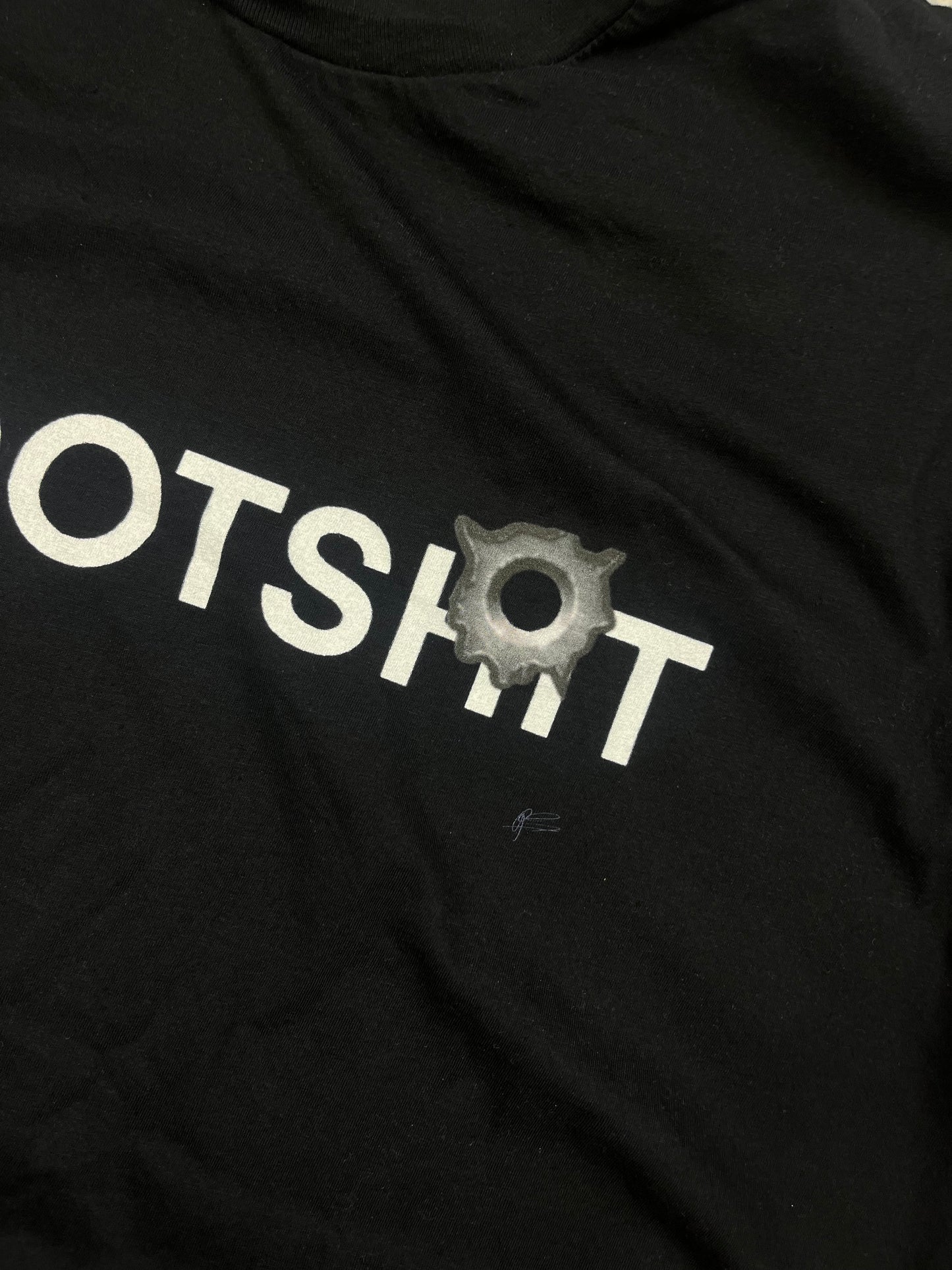 Shootshit Tee White Writing