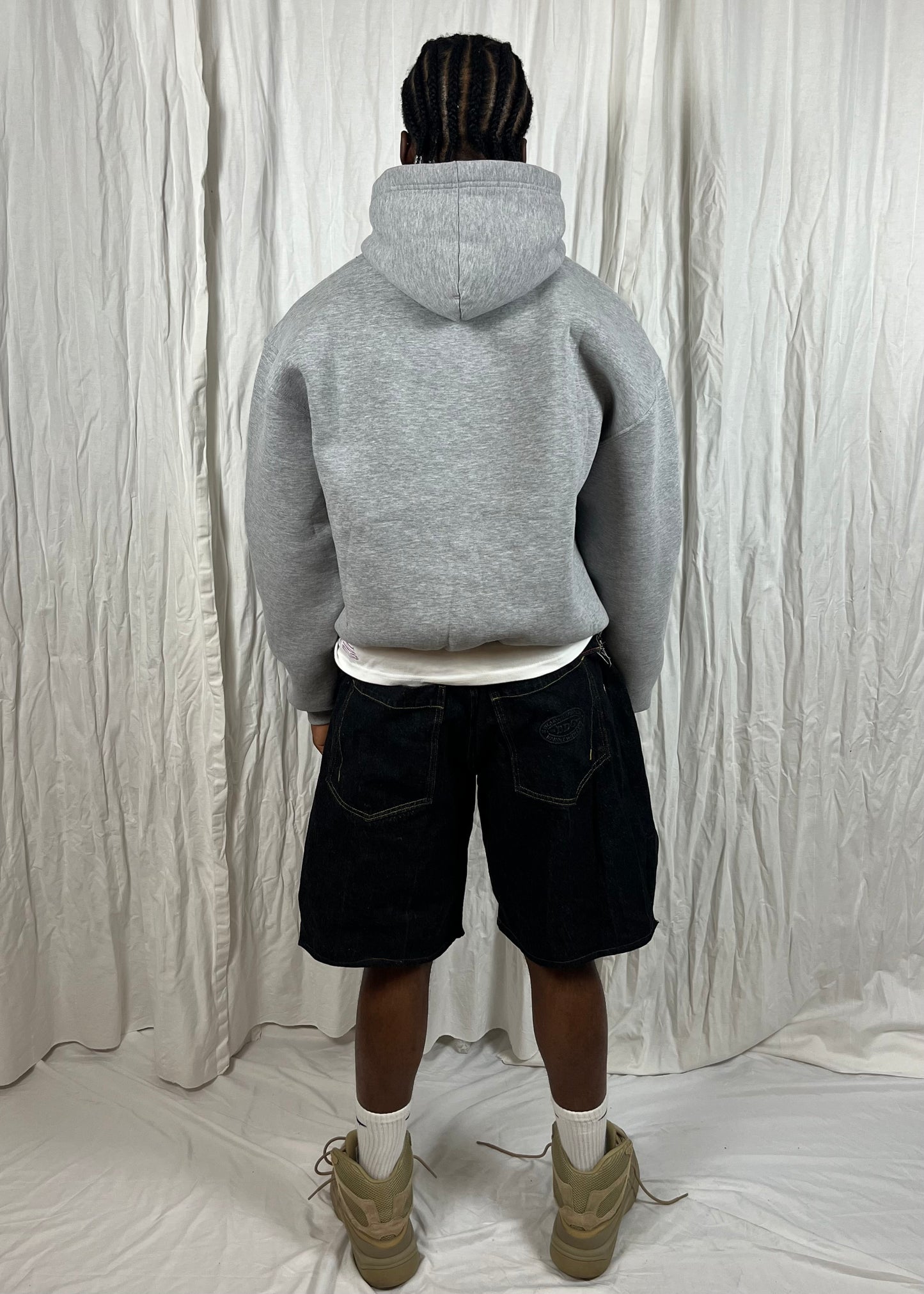 Mugshot Hoodie - Heather Grey