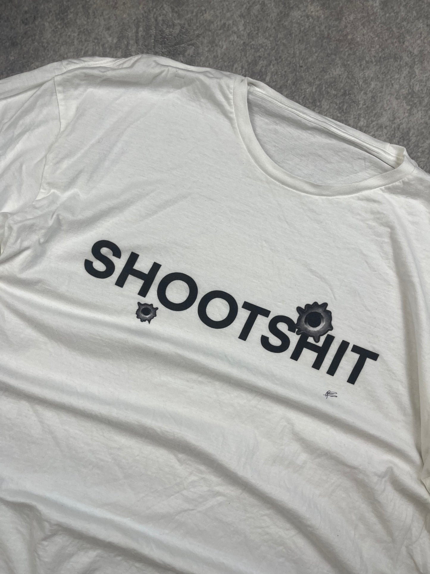 Shootshit Tee White