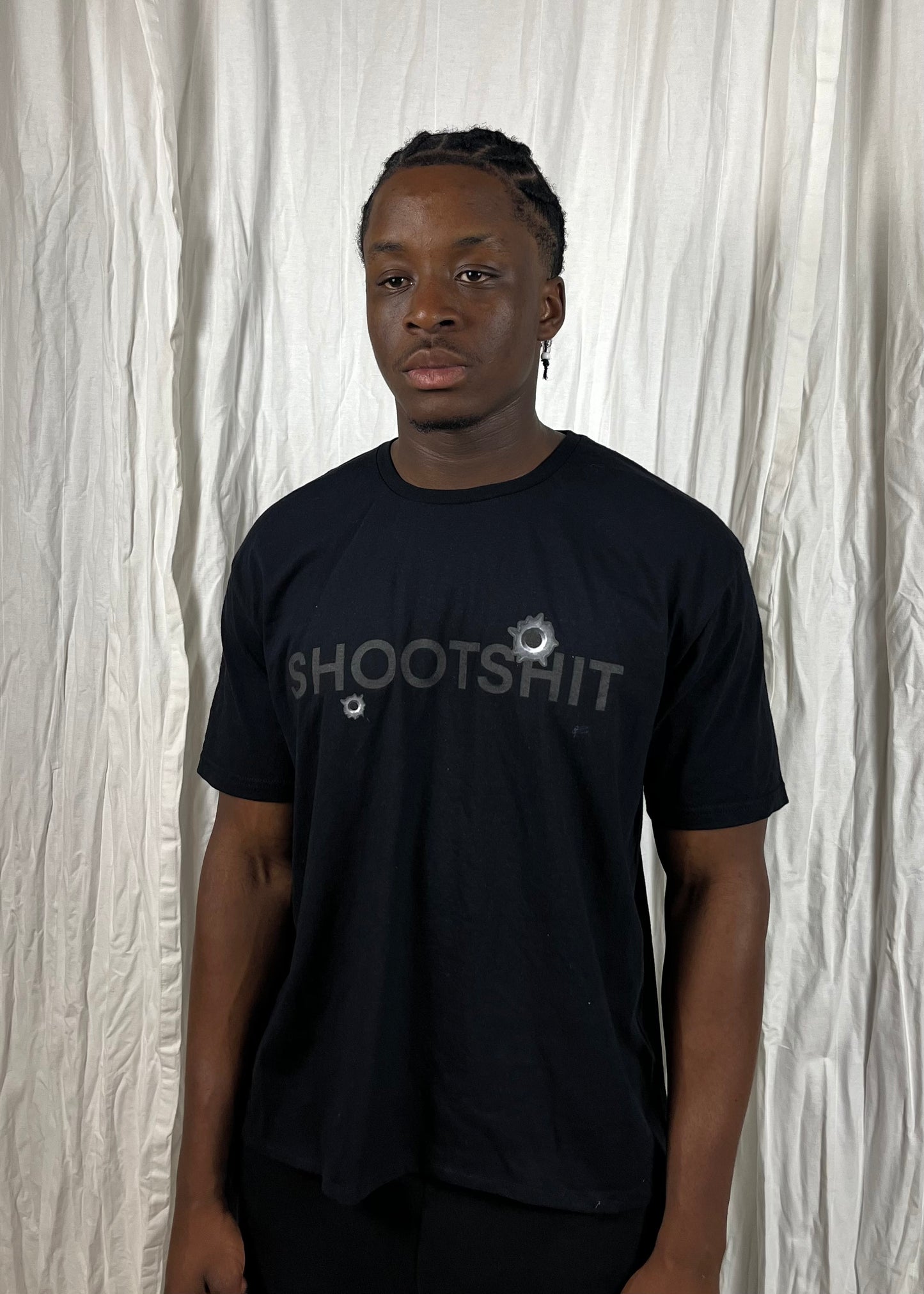 Shootshit Tee Black on Black
