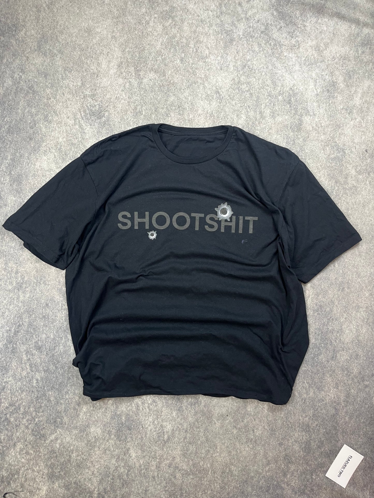 Shootshit Tee Black on Black
