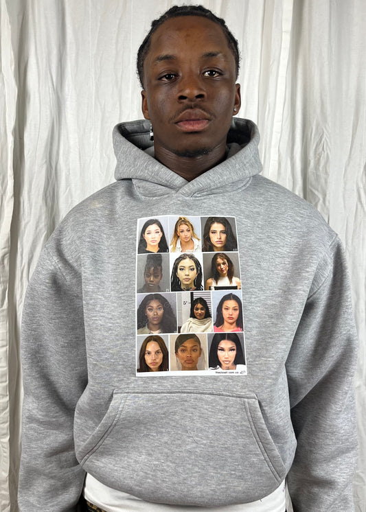 Mugshot Hoodie - Heather Grey