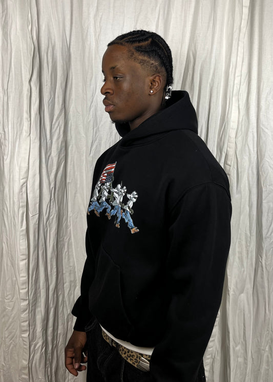 Rocky Runner Hoodie - Black
