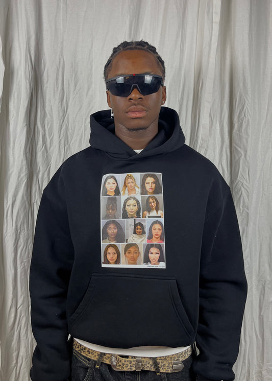 Mugshot Hoodie - Black