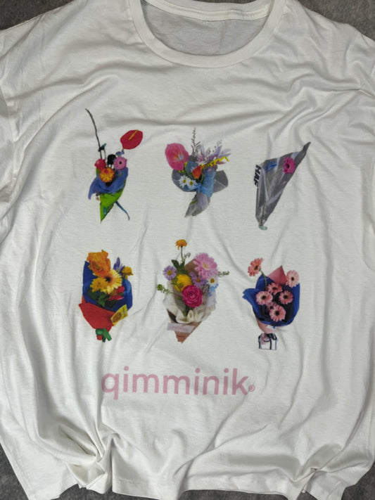 Retro Qimminik ( Flowers ) USA - Shirt