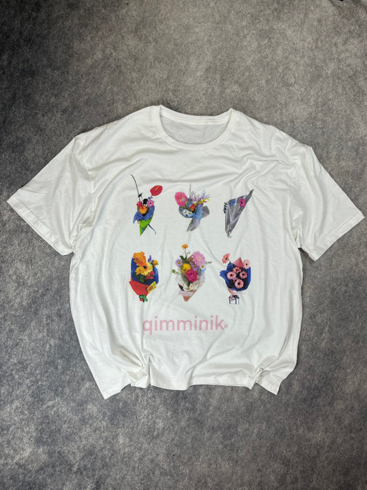 Retro Qimminik ( Flowers ) USA - Shirt