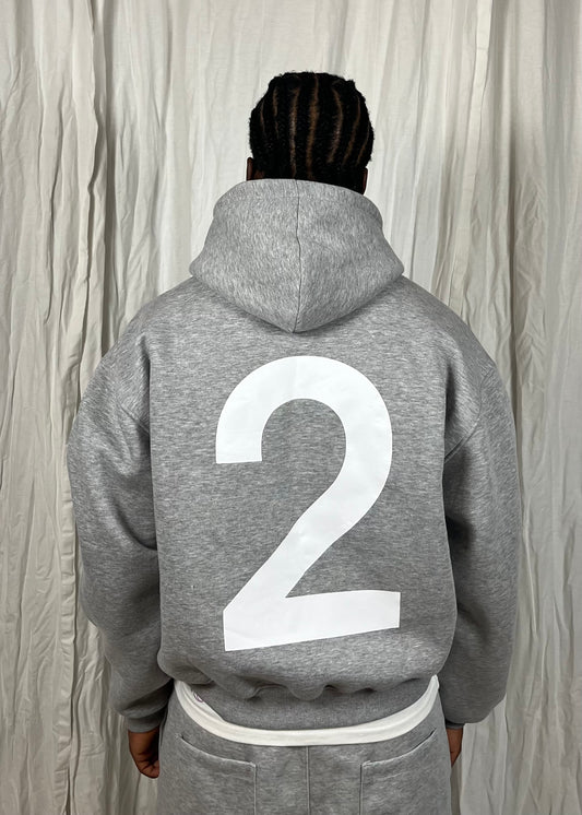 Twin Hoodie - Heather Grey