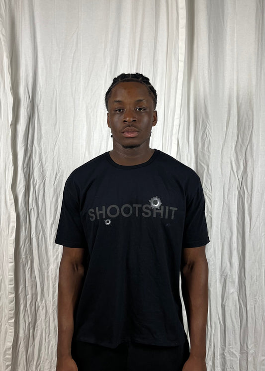 Shootshit Tee Black on Black