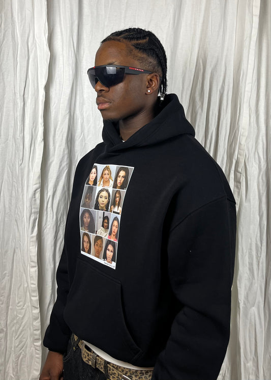 Mugshot Hoodie - Black