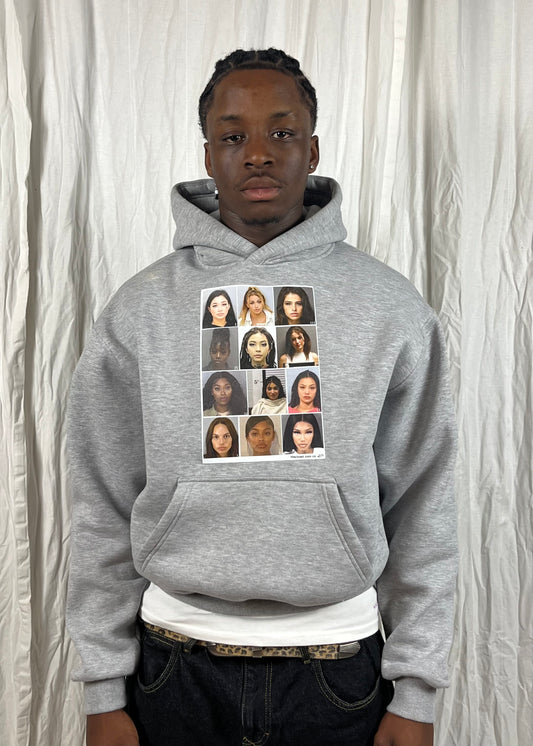 Mugshot Hoodie - Heather Grey